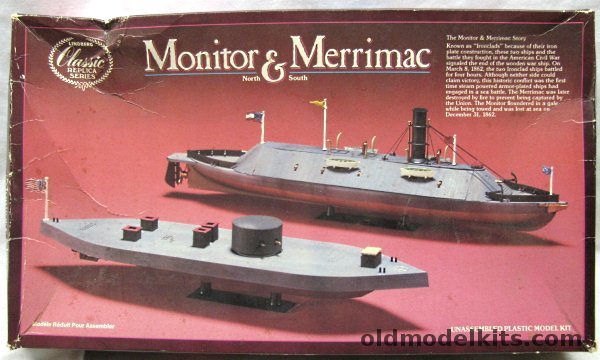 Lindberg Monitor and Merrimac, 718 plastic model kit